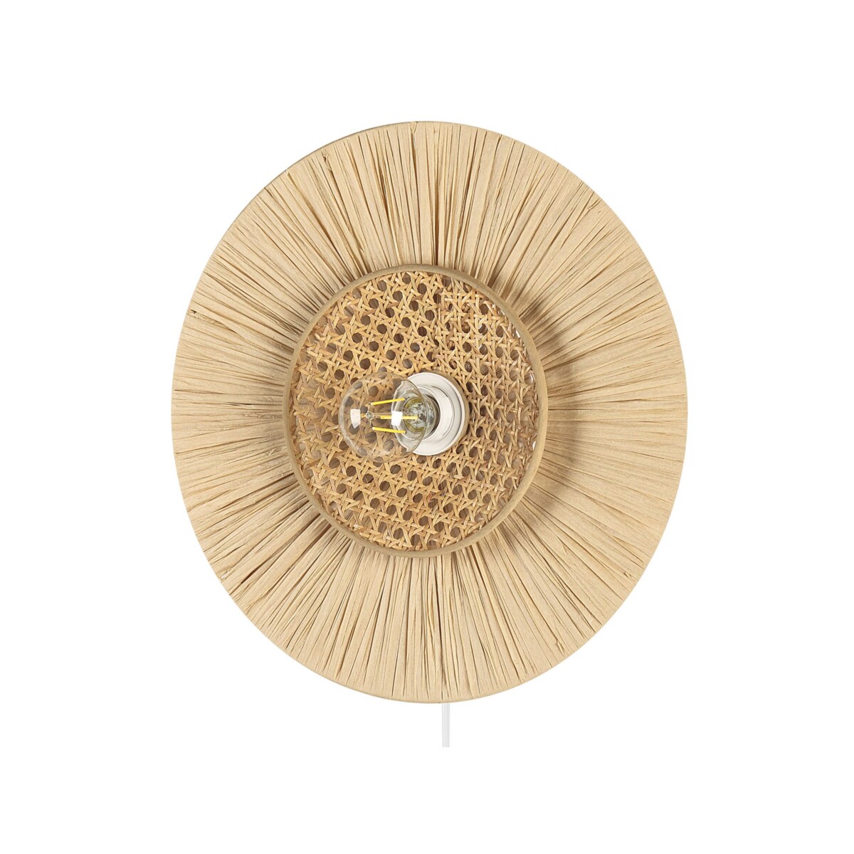 Lampa ścienna papierowa ⌀ 40 cm naturalna YAAPI