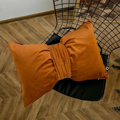 Poduszka XMAS wzór XM50 | Kokarda karmelowa 40 x 60 cm