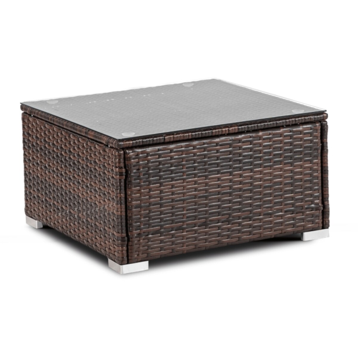 Zestaw Mebli Ogrodowych Technorattan Na Taras Ogród Brązowy Beżowy NEGRO