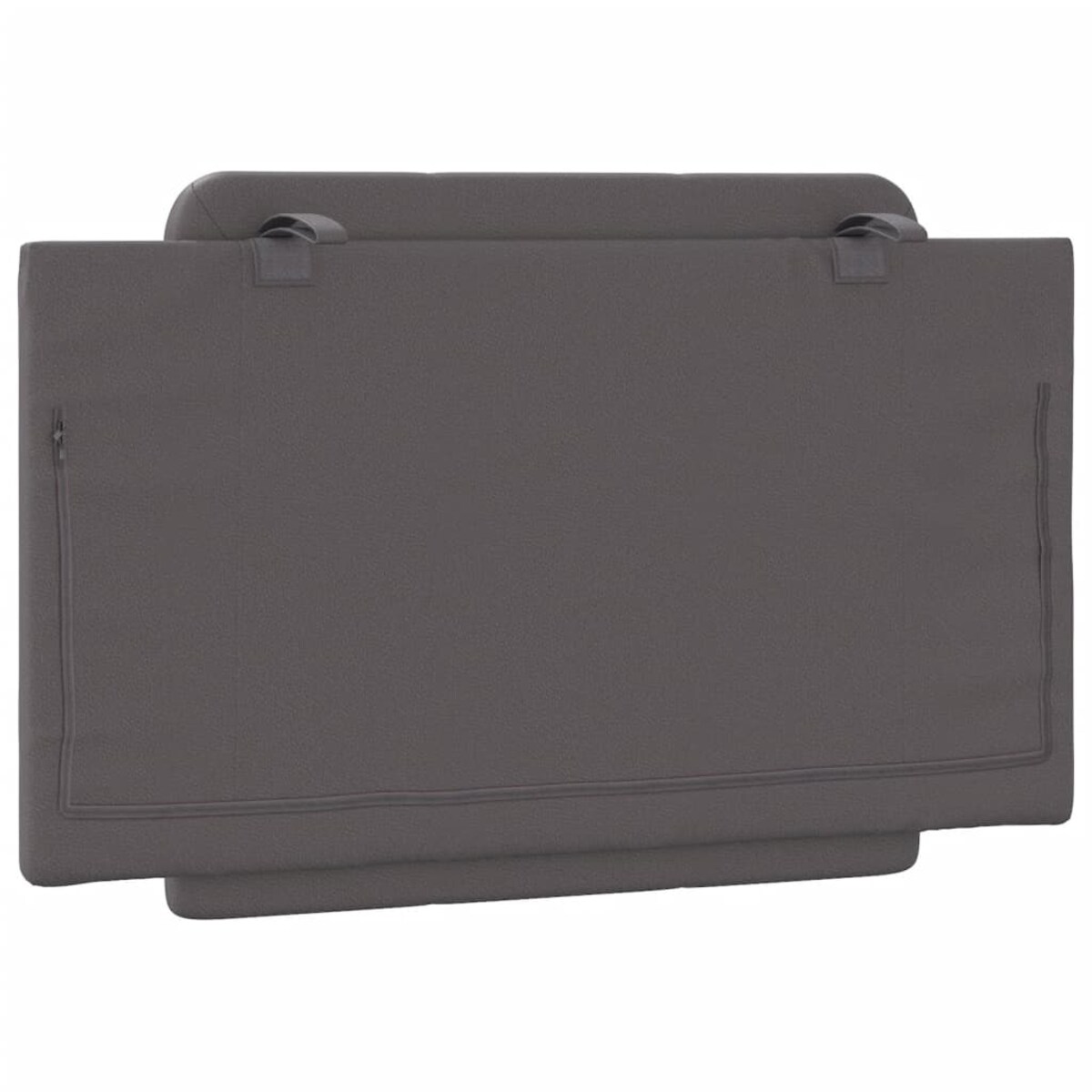 vidaXL Poduszka na wezgłowie, Zadar, szara, 80 cm, sztuczna skóra