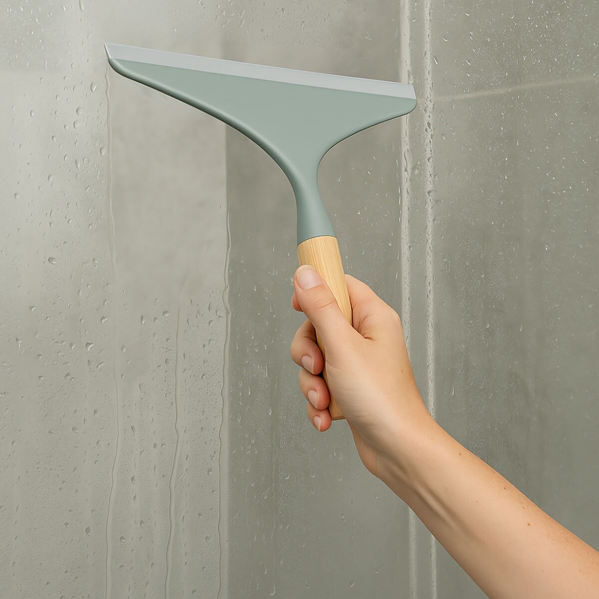 Ściągaczka do szyb z bambusową rączką