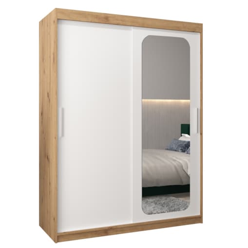 Szafa przesuwna Garderoba PROMO T2 150 artisan/biały