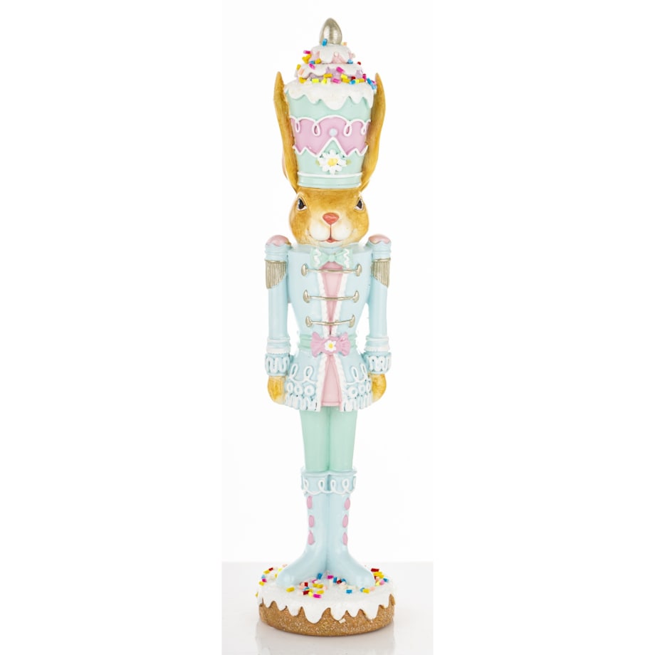 Dekoracja - króliczek na torcie 26,5x6,5x6,5 cm Tortowy ludek