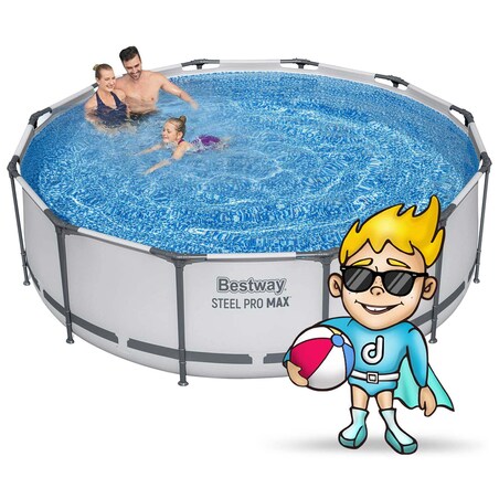 Basen ogrodowy stelażowy 366x100cm Bestway 17w1