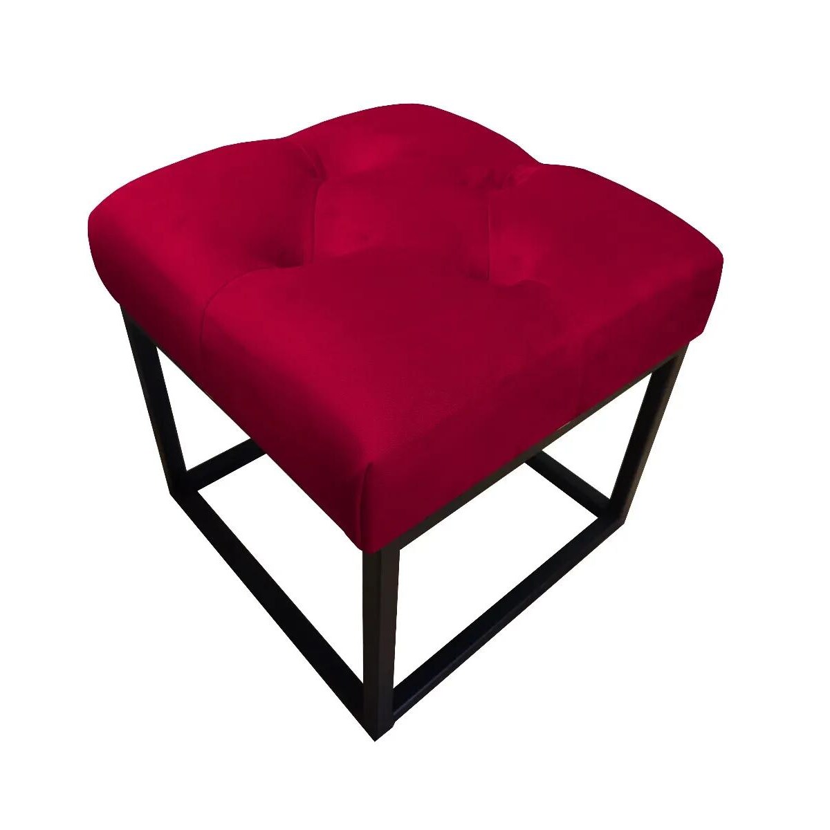 Pufa CHARLIE MG VELVET bordowa