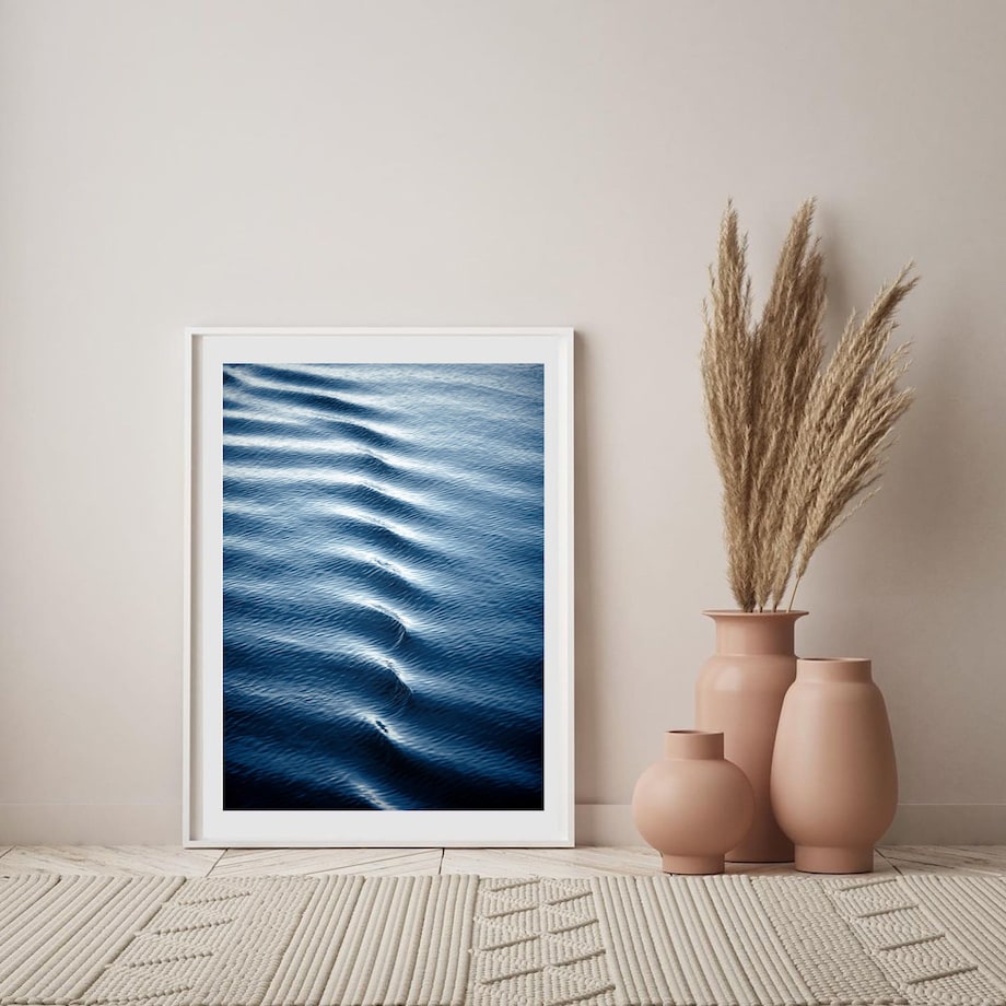 Poster Story, Plakat, Obraz - Niebieskie Fale, wymiary 30 x 42 cm