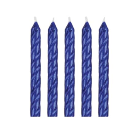 PME Świeczki niebieskie Happy Birthday (16 sztuk) niebieski