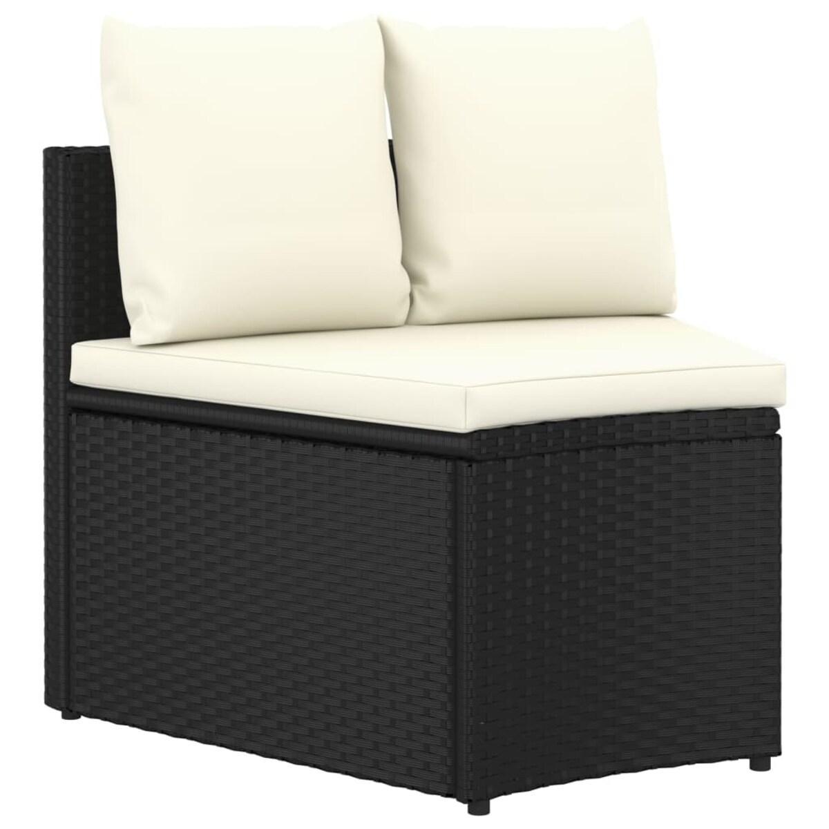 vidaXL 9-częściowa sofa ogrodowa z poduszkami, rattan PE, czarna