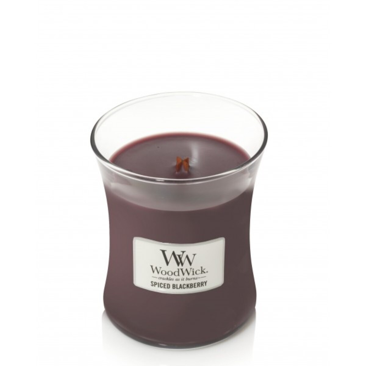 WoodWick świeca średnia SPICED BLACKBERRY