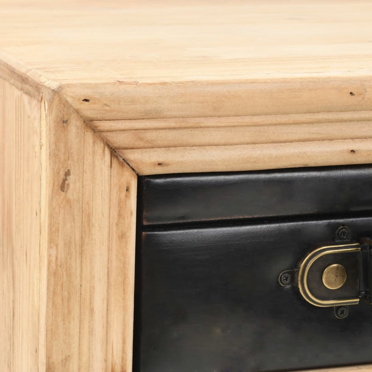 vidaXL Stolik nocny, lite drewno jodłowe, 43 x 38 x 50 cm