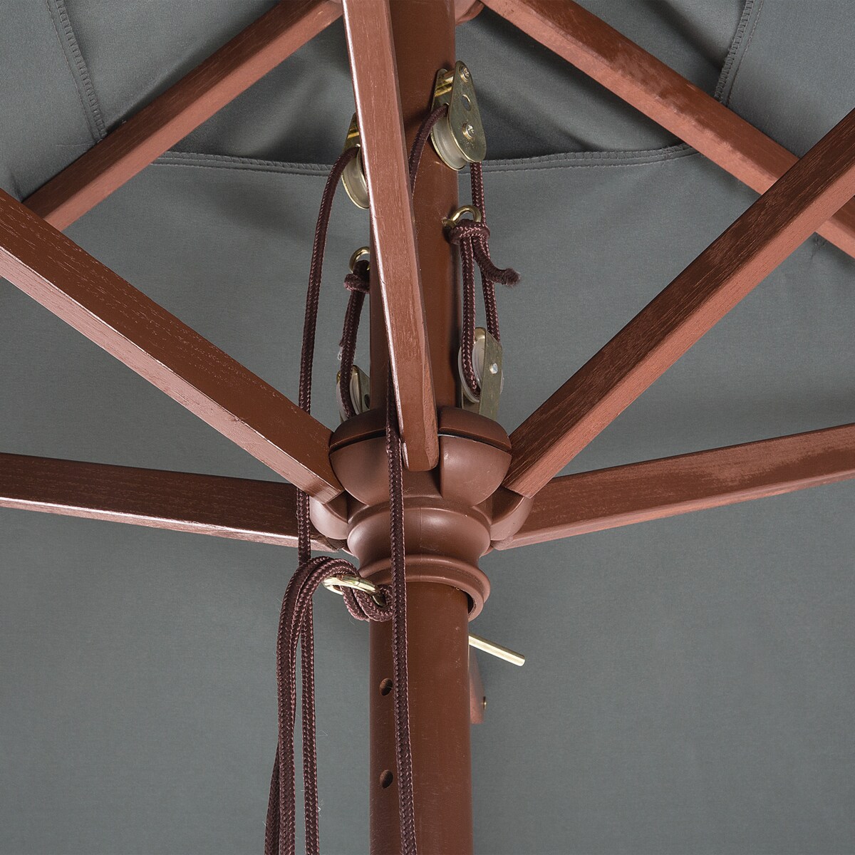 Parasol ogrodowy 195 cm FLAMENCO Ciemnoszary