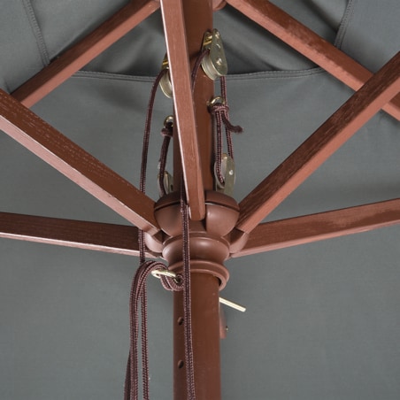 Parasol ogrodowy 195 cm FLAMENCO Ciemnoszary