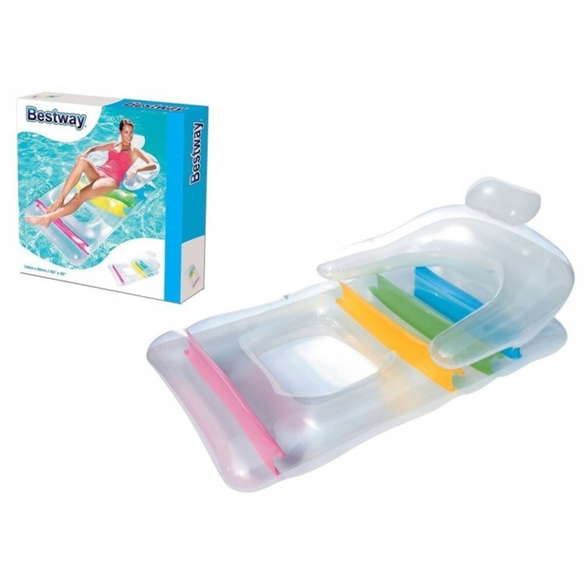 Dmuchany materac, fotel, leżak 165 x 89 cm Bestway 43011