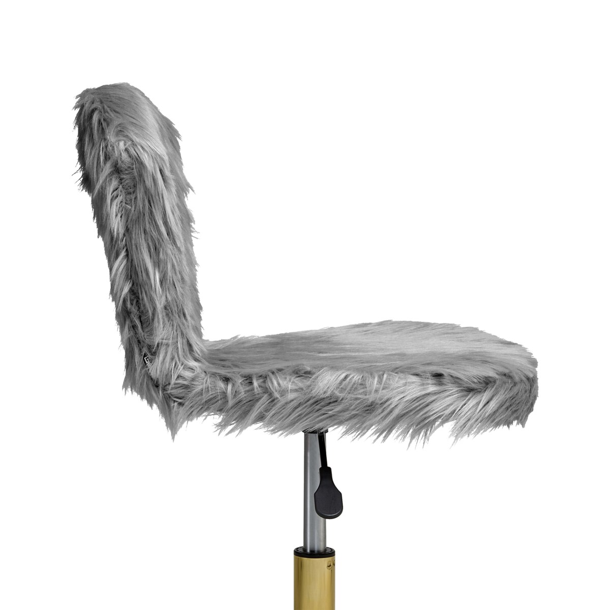 Krzesło obrotowe MARGATE Sztuczne futro Szary