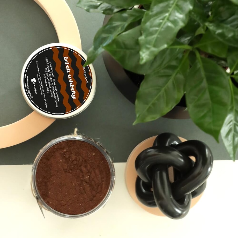 Kawa aromatyzowana o smaku IRISH WHISKY mielona ARABICA 200g PREMIUM na prezent upominek dla kobiety mężczyzny faceta mamy taty żony męża