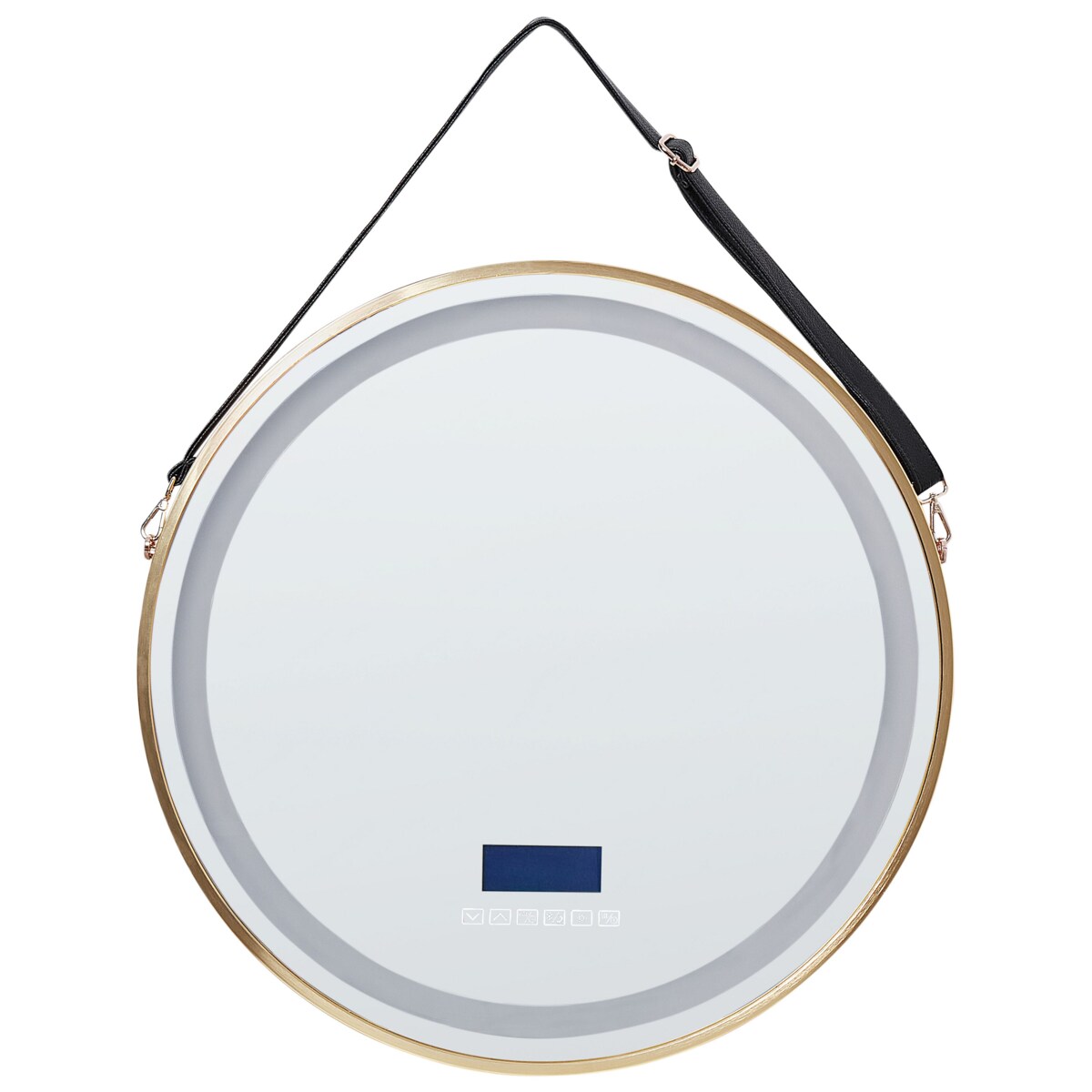 Lustro ścienne LED z głośnikiem Bluetooth 60 cm złote DAROIS