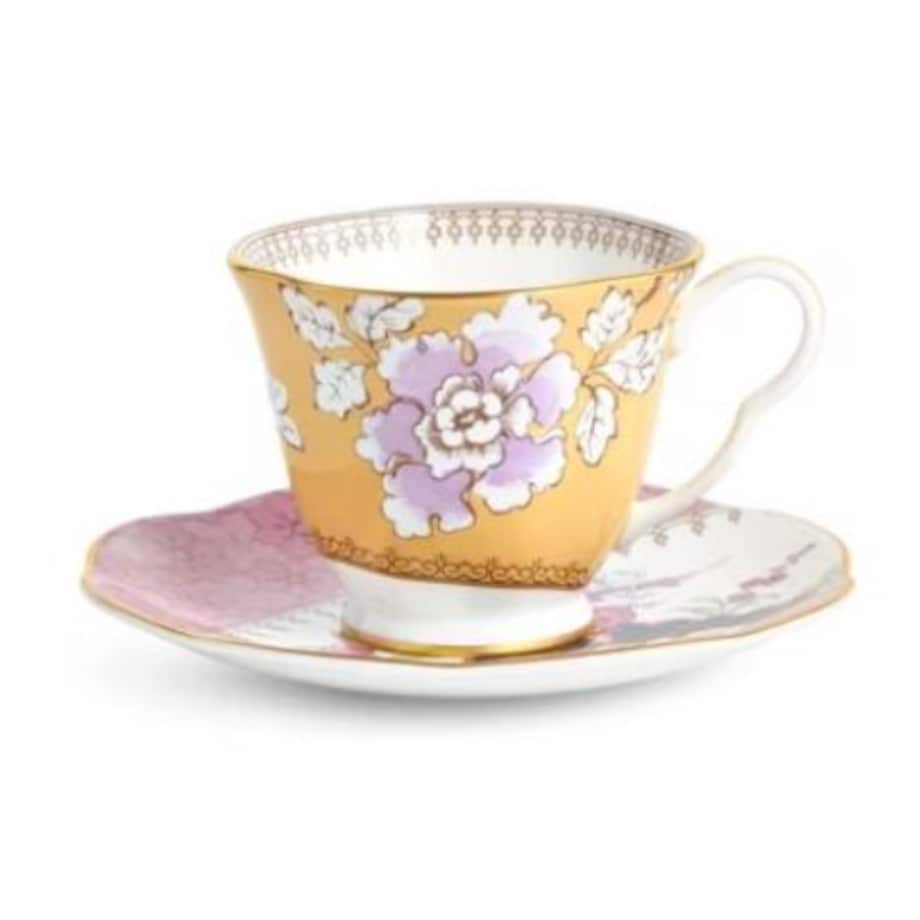 Filiżanka do herbaty ze spodkiem Flower Bouquet Butterfly Bloom Wedgwood