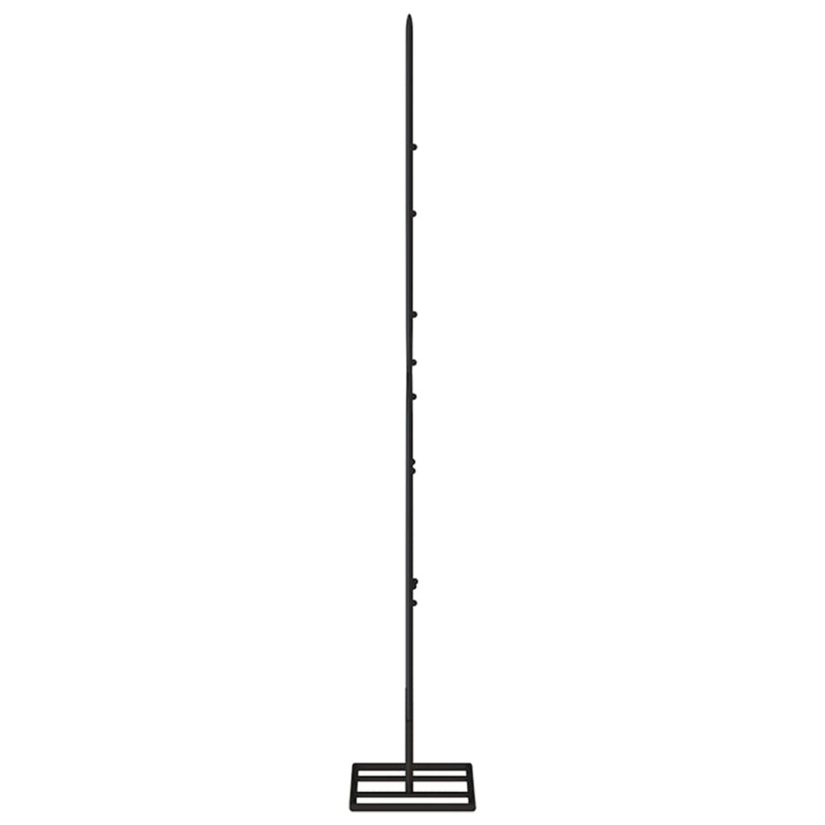 vidaXL Metalowa choinka świąteczna, do dekoracji, czarna, 90 cm