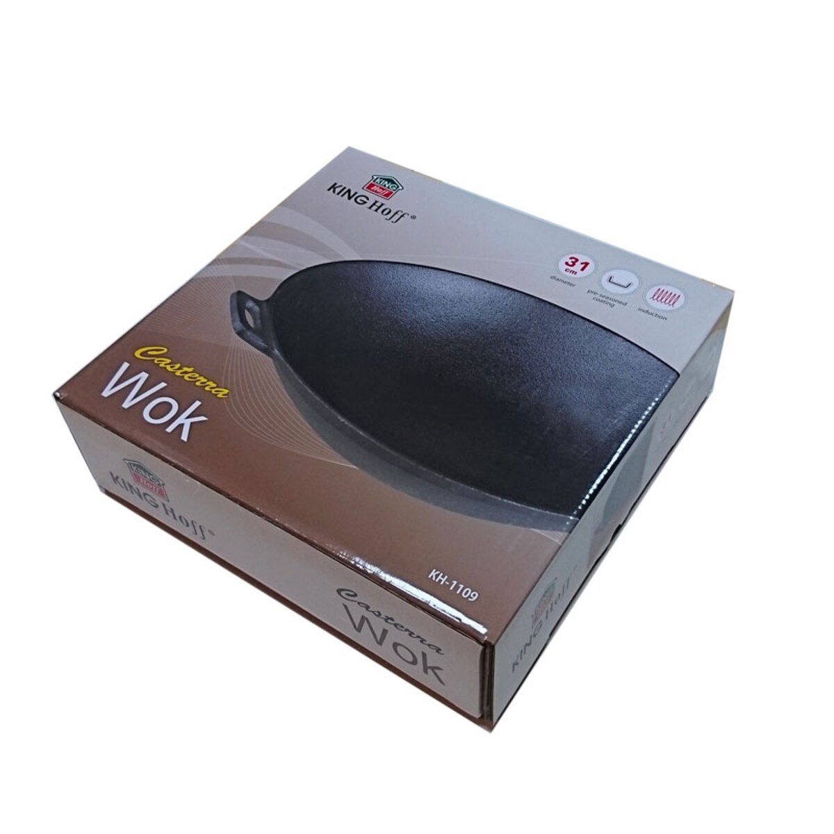 Wok żeliwny 31cm KINGHOFF