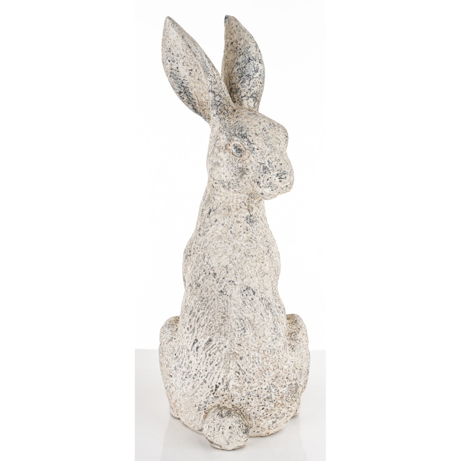 Dekoracja - szary siedzący królik 53x27x20 cm SZAREK-3