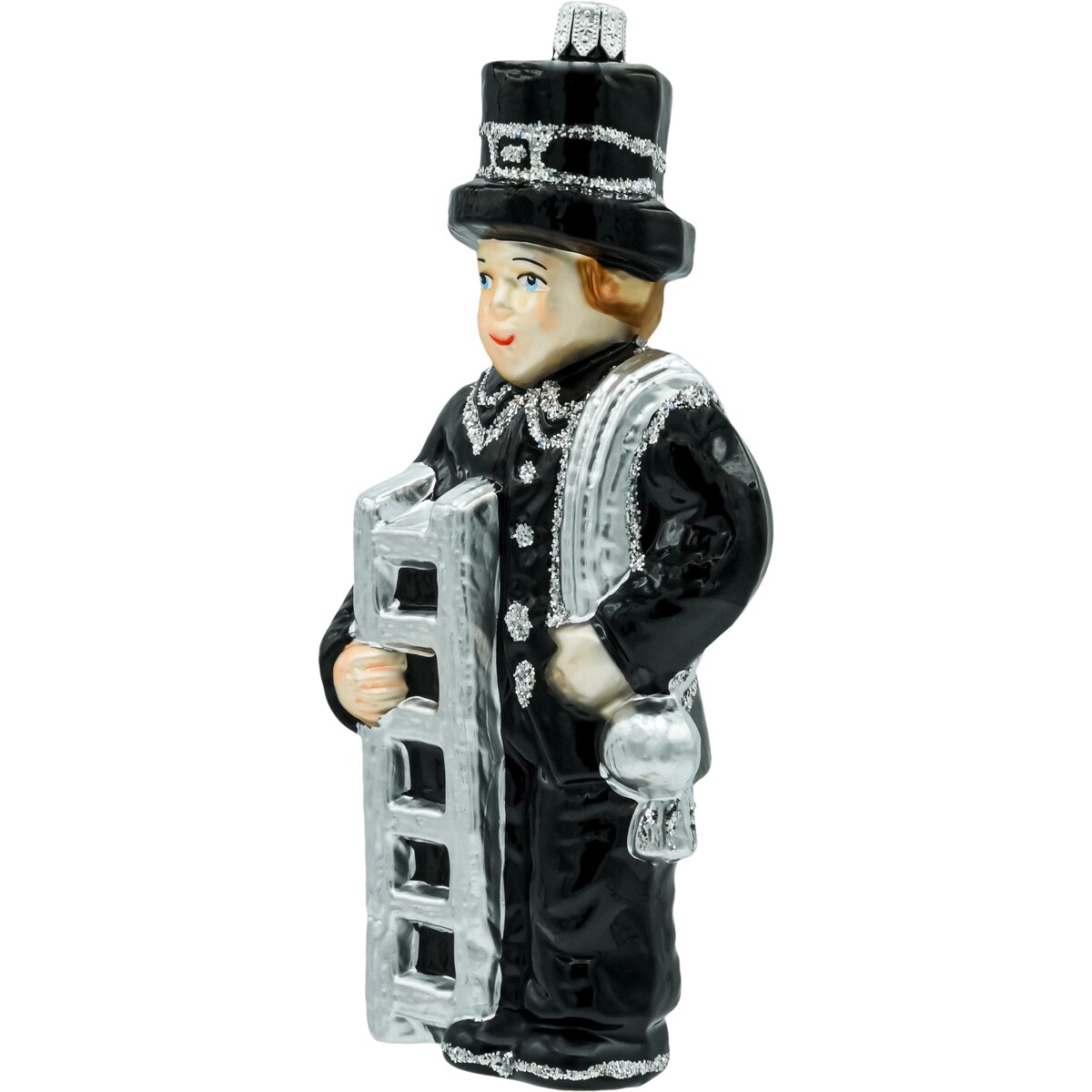 Bombka choinkowa: Kominiarz z drabiną