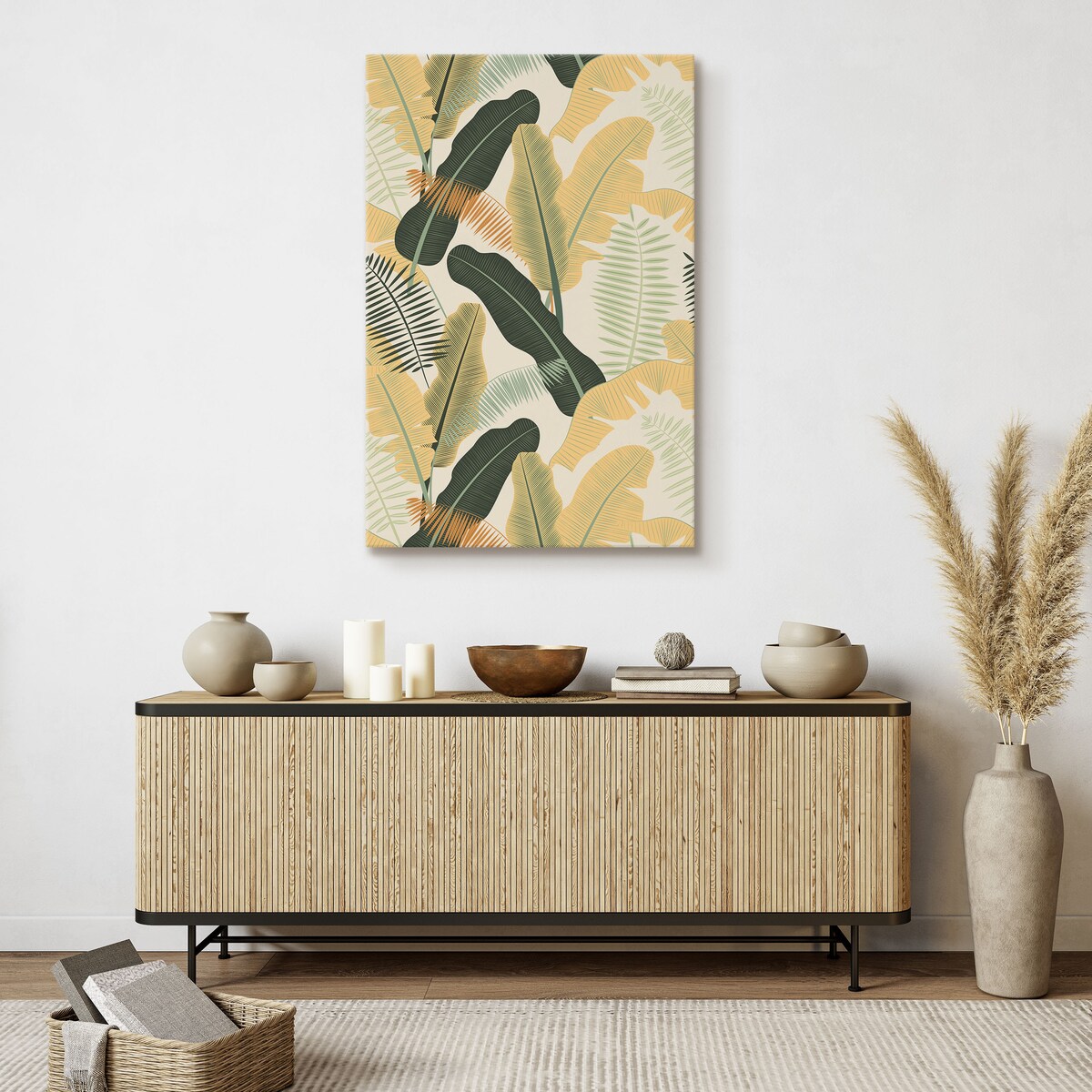 Obraz Kolorowe Liście Bananowca 80x120cm