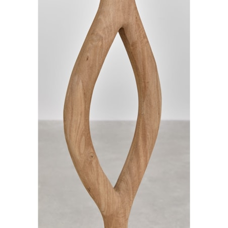 Lampa podłogowa Gracia z drewna mango, 165 cm