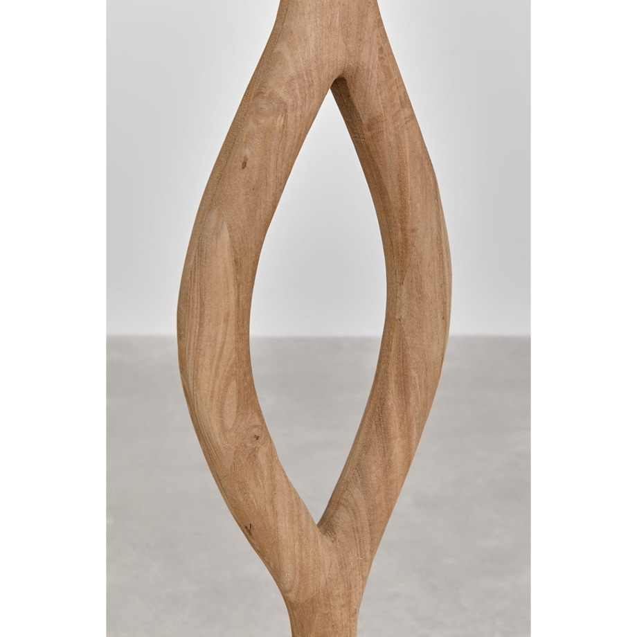 Lampa podłogowa Gracia z drewna mango, 165 cm
