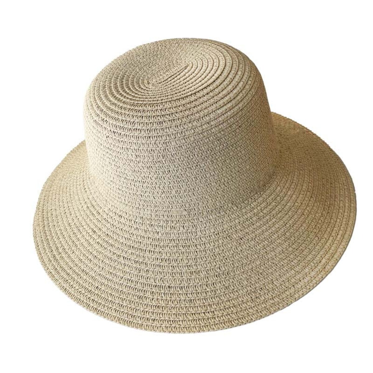 Słomkowy kapelusz dla dorosłych DIY - kolor beżowy