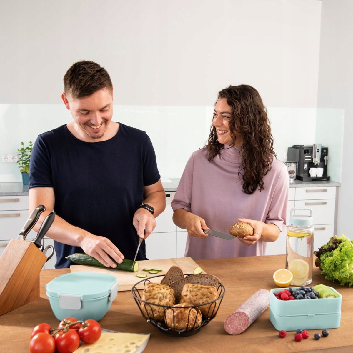 XAVAX Pojemnik na żywność lunchbox 1,7l / miętowy
