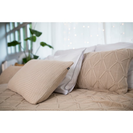 Poszewka brytyjska podłużna beżowa, 40 x 60 cm, La Manta