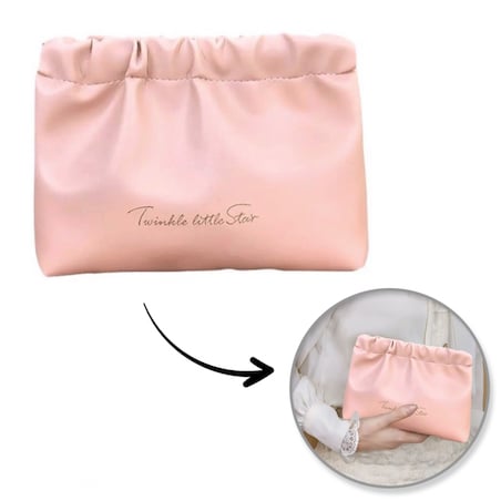 Kosmetyczka, saszetka na kosmetyki, wkładki, ekoskóra rozm M 16x12cm KS145R