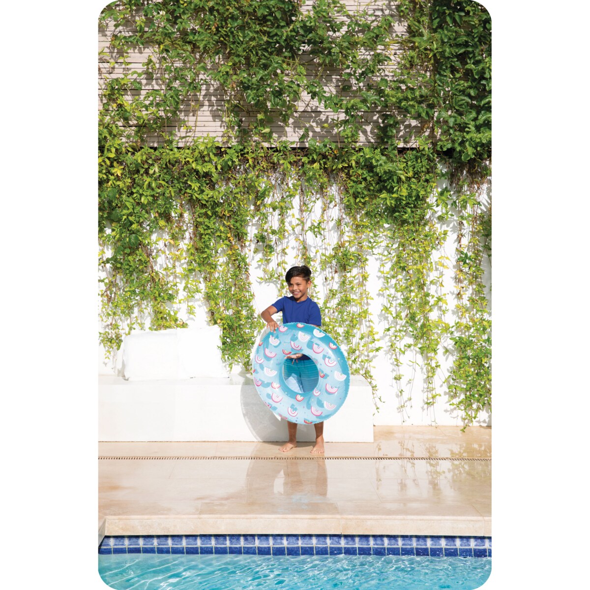 Koło dmuchane plażowe do pływania tęcza 81 cm Intex 59259-03