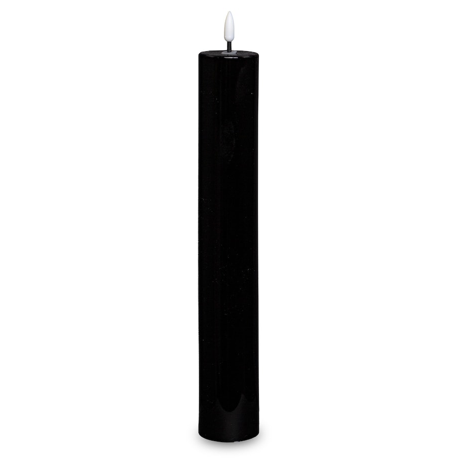 Świeca LED z tworzywa sztucznego TIMER 34x5x5 cm MOMBATTI czarna big