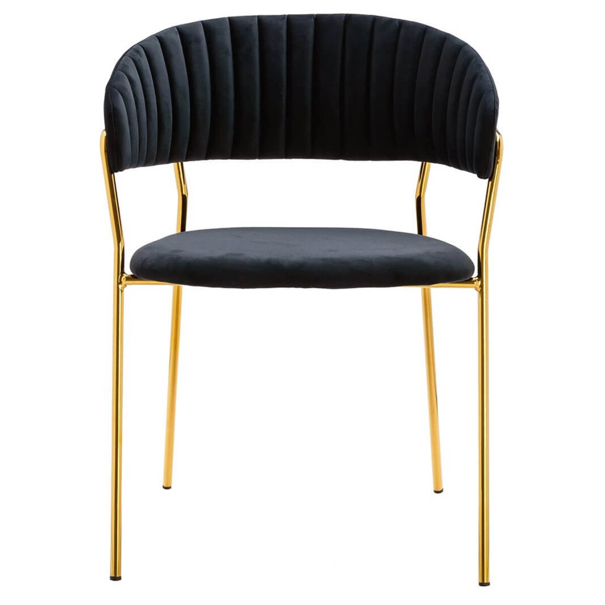 Eleganckie krzesło Margo KH121100121.74 King Home tapicerowane czarne