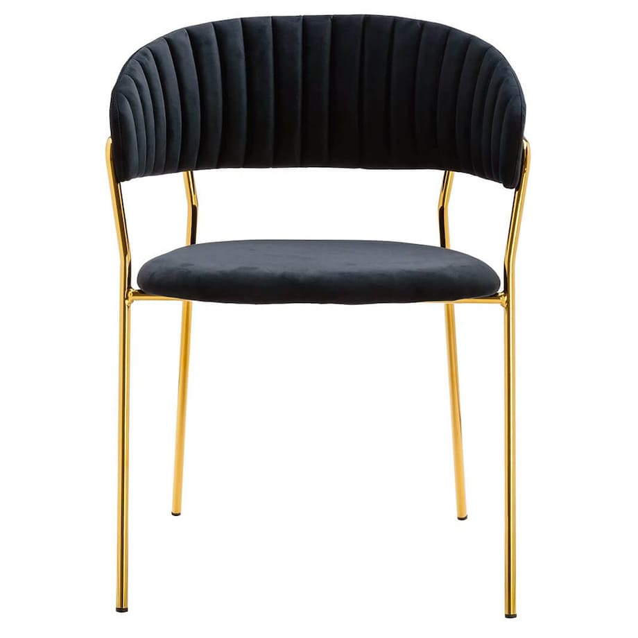 Eleganckie krzesło Margo KH121100121.74 King Home tapicerowane czarne