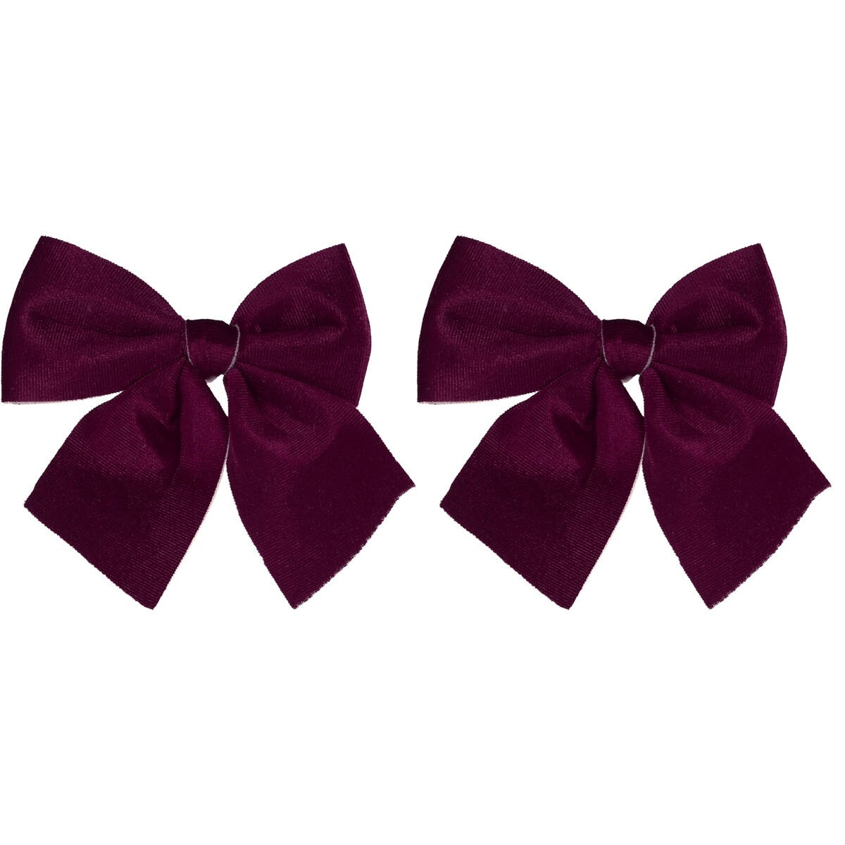 Kokardy świąteczne na choinkę, materiałowe, 2 sztuki, 13 x 13 cm