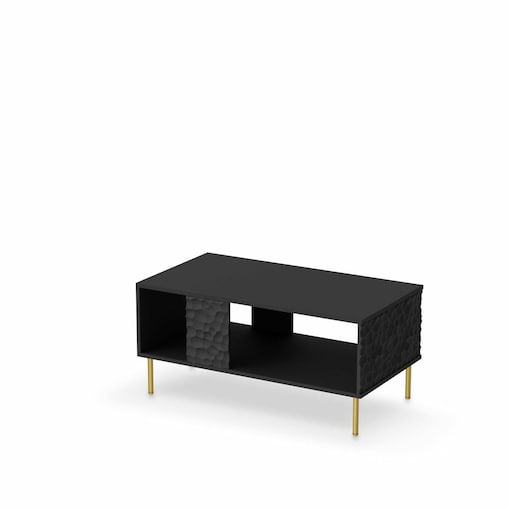 STOLIK KAWOWY Afir 92x50x43 cm MDF i POLIPROPYLEN czarny