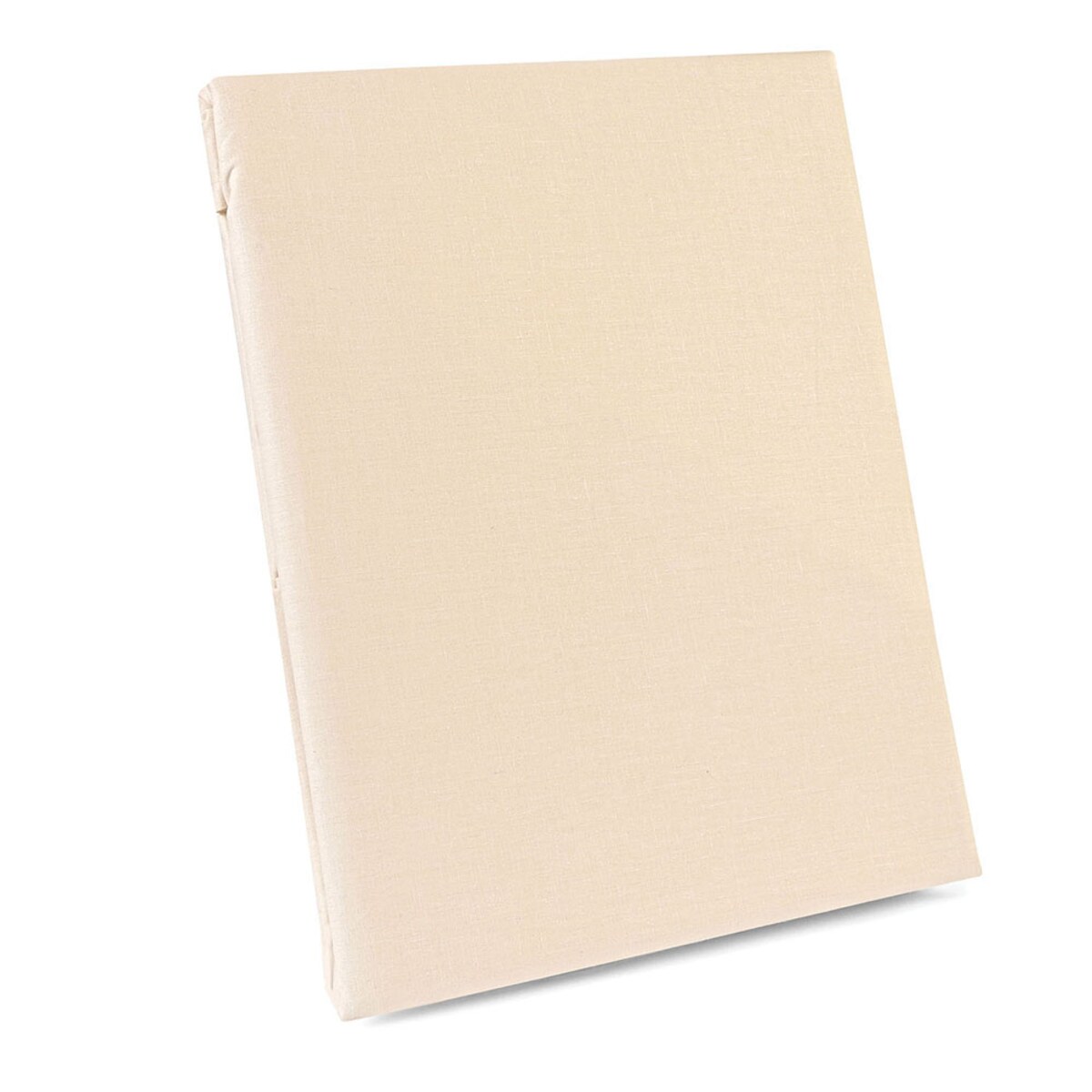 Prześcieradło bawełniane bez gumki 160x200 + dodatkowe 5cm po bokach jasno beżowe