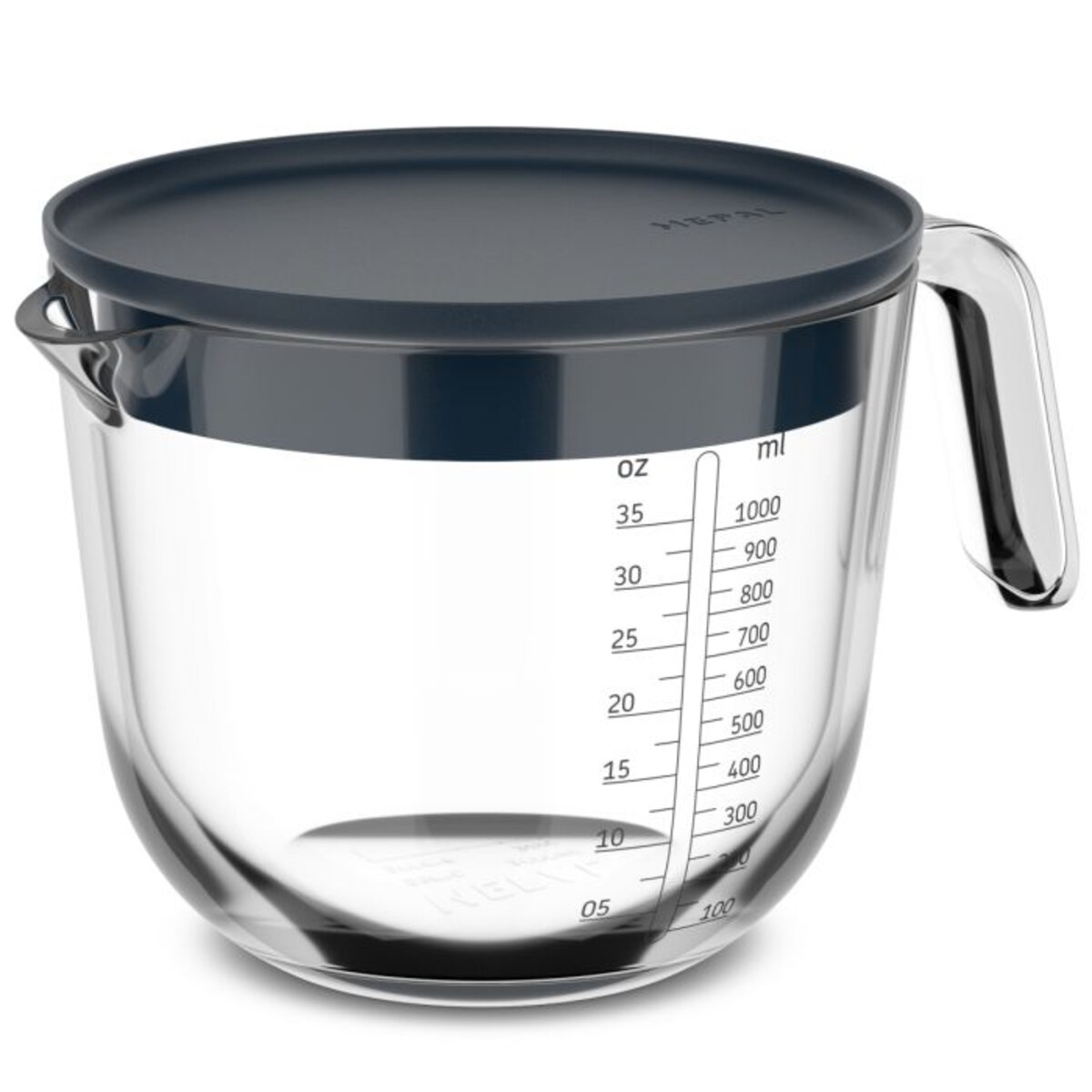 Dzbanek z miarką i pokrywką Chef It 1000 ml Navy 102311018100