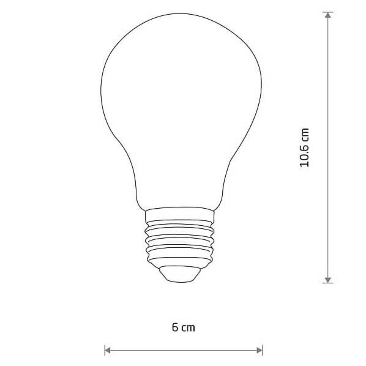 Żarówka dekoracyjna 10587 Nowodvorski LED 7W 3000K 800lm 230V szklana biała
