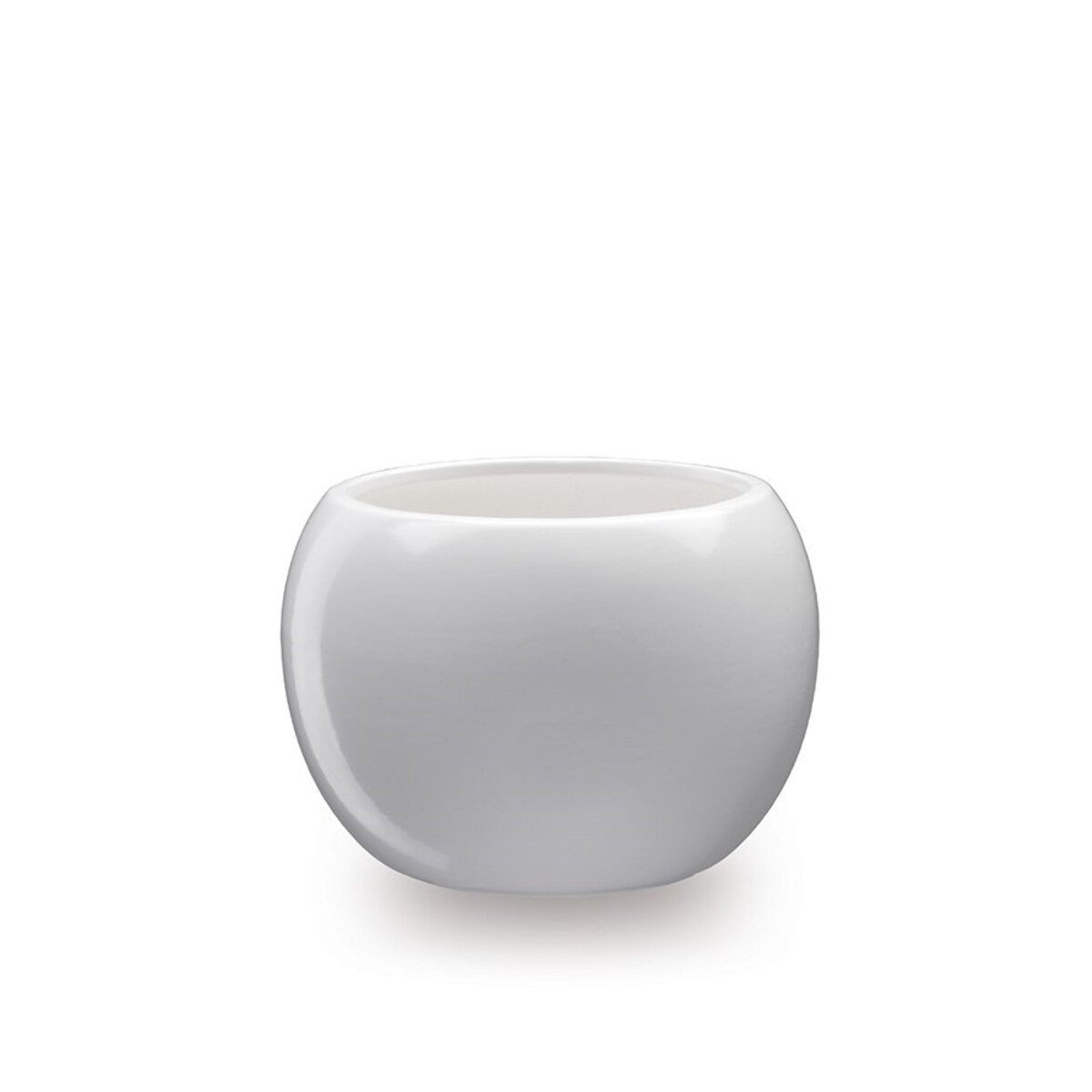 Osłonka ceramiczna KULA 2 | Kolor biały | Ø10 cm | Wysokość 10 cm