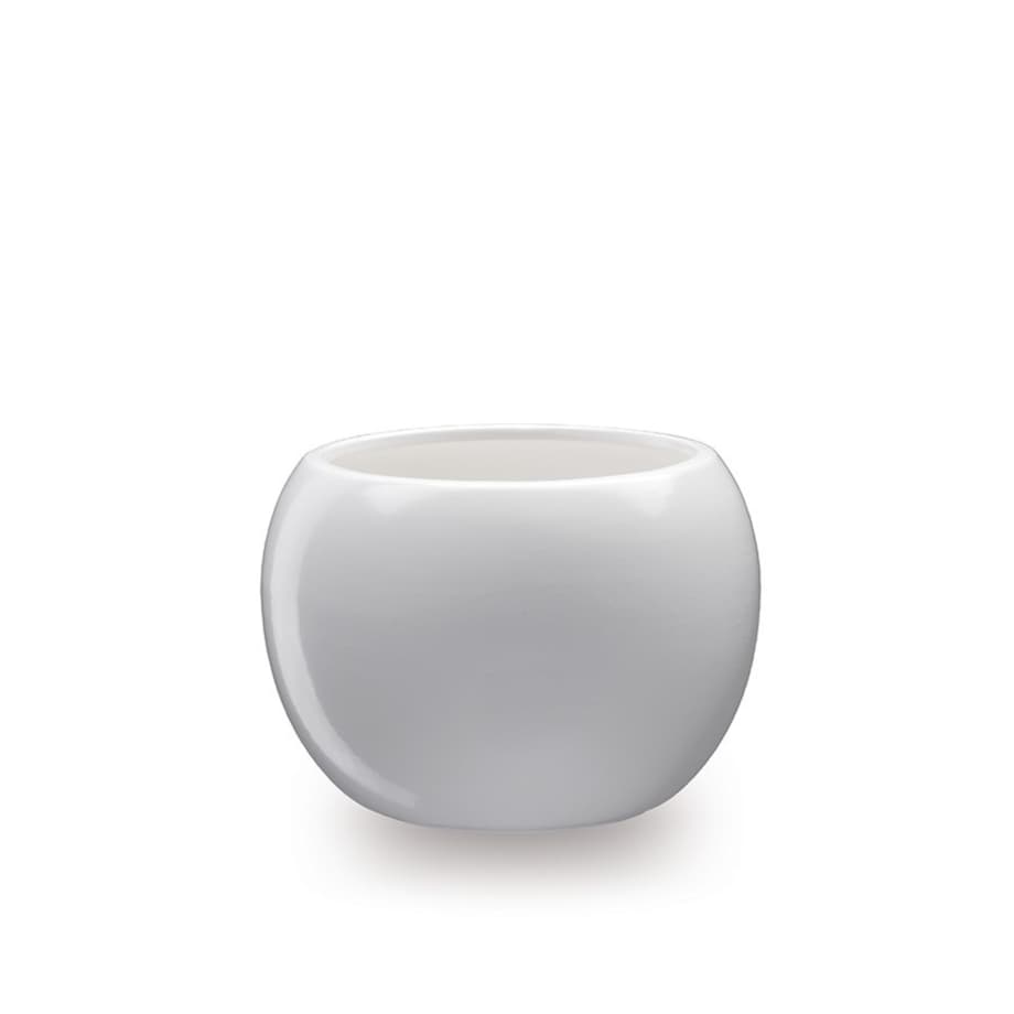 Osłonka ceramiczna KULA 2 | Kolor biały | Ø10 cm | Wysokość 10 cm