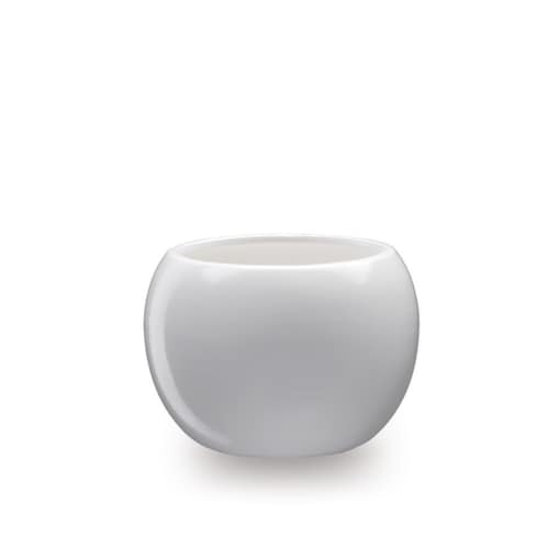 Osłonka ceramiczna KULA 2 | Kolor biały | Ø10 cm | Wysokość 10 cm