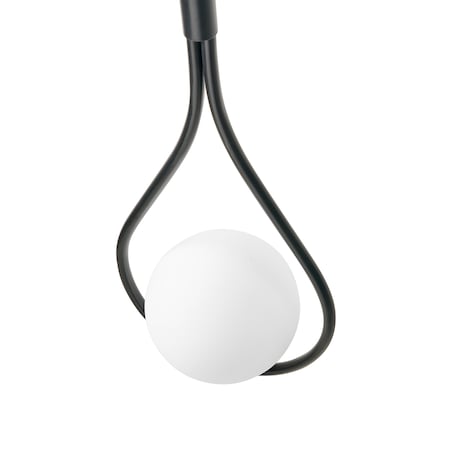 Lampa ścienna AUROUE Czarny Metal
