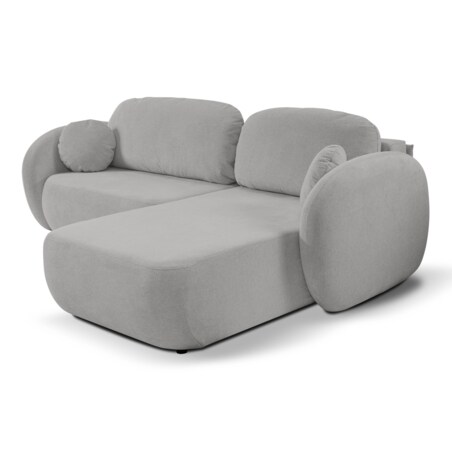 Nowoczesny narożnik rozkładany OLIVIO prawy - jasnoszary