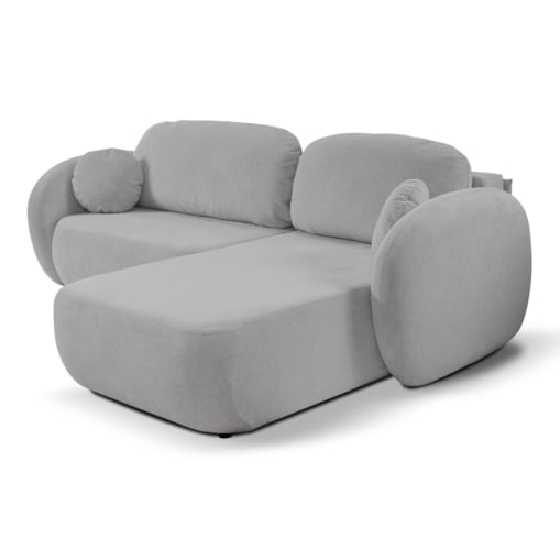 Nowoczesny narożnik rozkładany OLIVIO prawy - jasnoszary