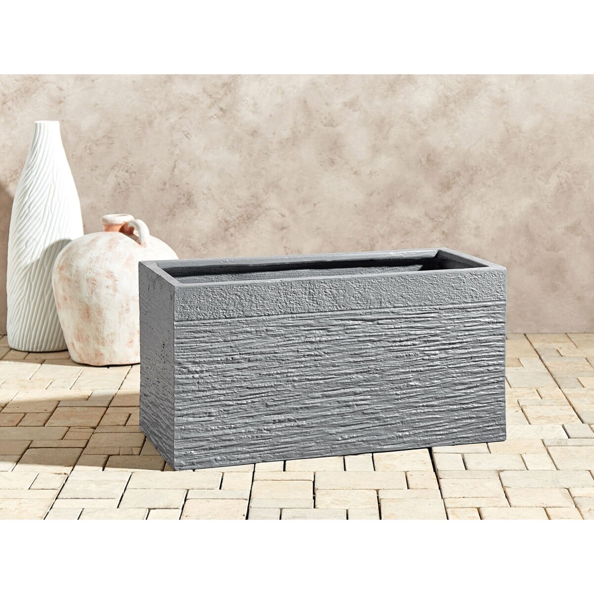 Doniczka 60 x 29 x 30 cm szara MYRA