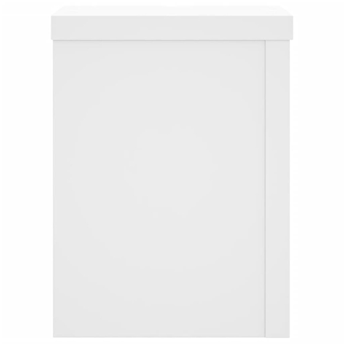 vidaXL Podstawki pod doniczki, 2 szt., białe, 15x15x20 cm