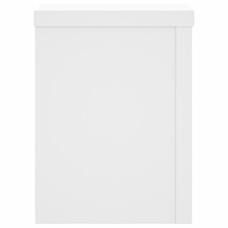 vidaXL Podstawki pod doniczki, 2 szt., białe, 15x15x20 cm